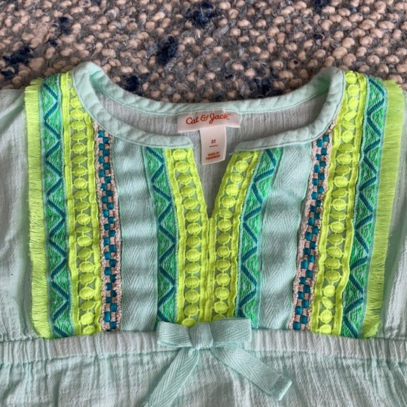 🌊Cat & Jack Pom Pom Toddler Swim Cover-Up EUC🌊 - Picture 2 of 7